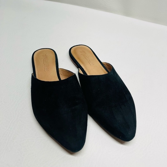 Madewell Remi suede mule in black sz 6 - Picture 3 of 4